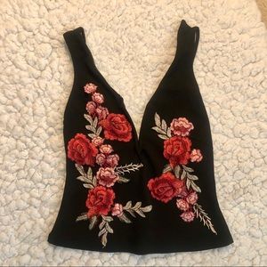 Rose black top